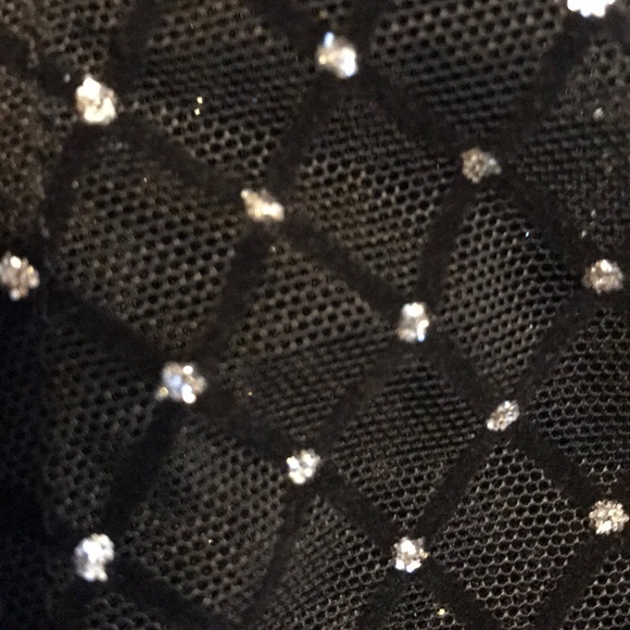 HP Rhinestone Sheer Fishtail Body-con Dress - Picture 8 of 8